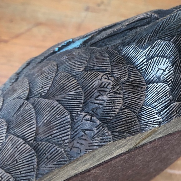 Set of 2 Jim Palmer Carved Resin Duck Decoy Figurines Blue Wing Teal & Stifftail - Picture 8 of 11